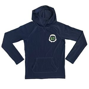 Lands' End long sleeve, hooded Rashguard Top